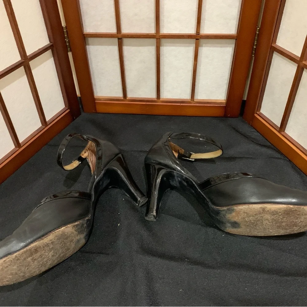 Women’s Black Leather Tango/Dance & Dress Shoes. Size: 9. Condition:Fair - Picture 3 of 3